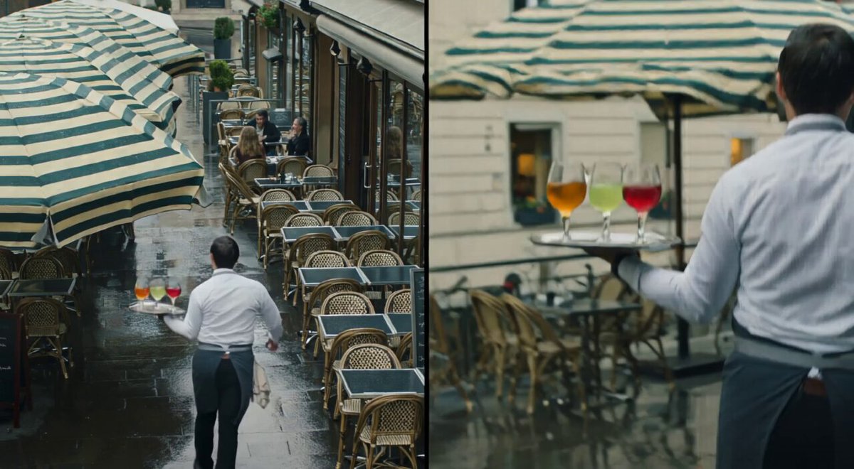 Rainy Cafe, Two Angles